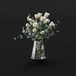 Rose Crystal Vase