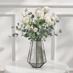 Rose Crystal Vase