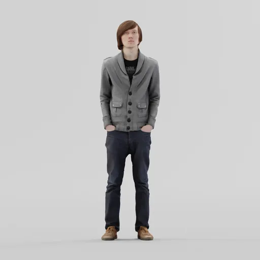 Casual guy standing