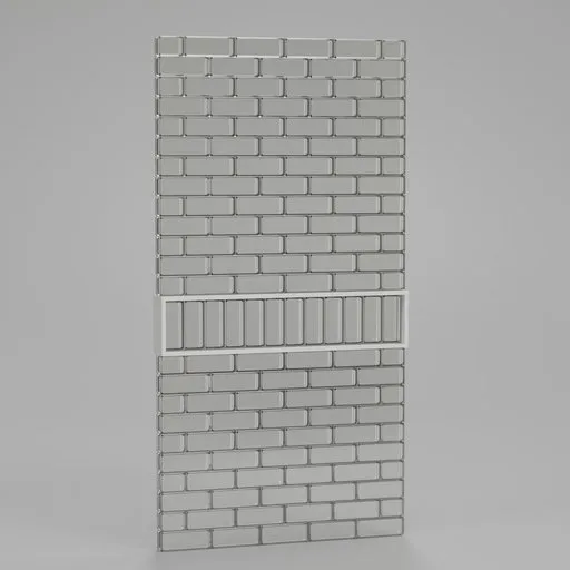 Brick Glass Partition