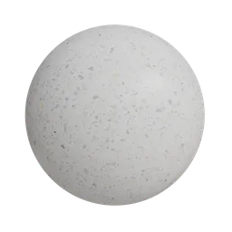 White terrazo flooring