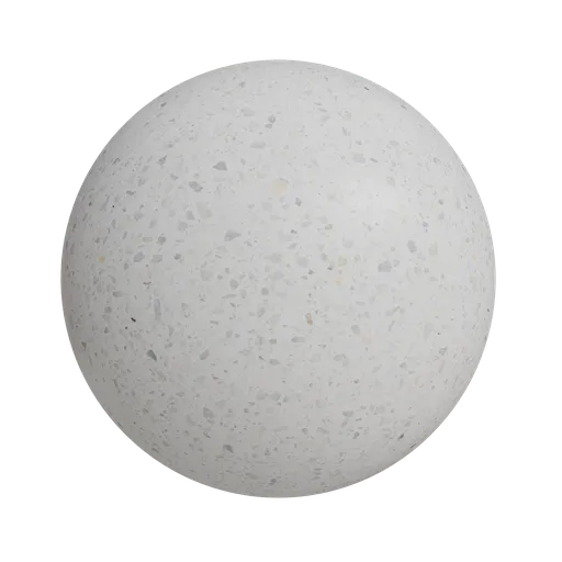 White terrazo flooring