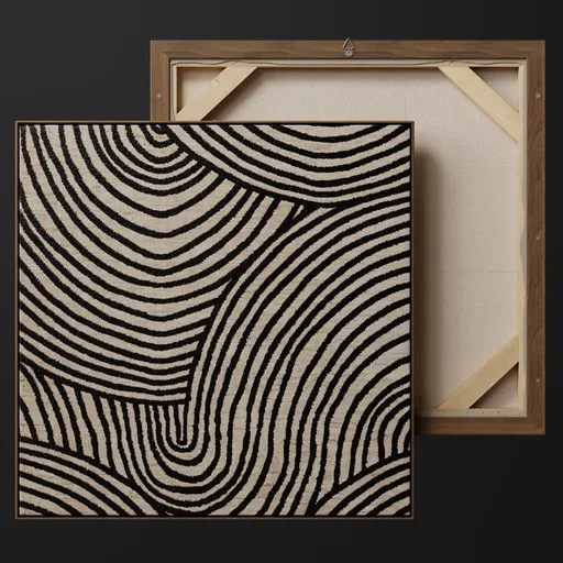 Painting Art Black Line