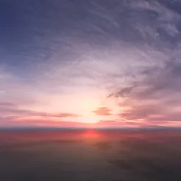 Pure Sky Pink Clouds Sunset