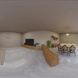 Contemporary Living & Dining Interior