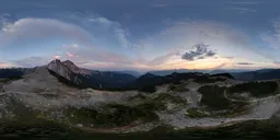 Dramatic Sunset Clouds Mountains