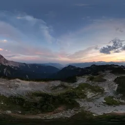 Dramatic Sunset Clouds Mountains