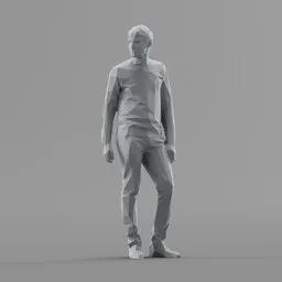 Lowpoly Male Standing