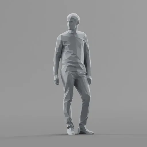 Lowpoly Male Standing