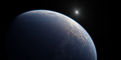 Above Earth Atmosphere Space