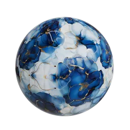 Floral marble
