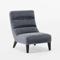 Dayroom velvet soft chair