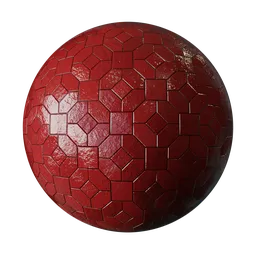 Glossy Red Irregular Terracotta Tiles