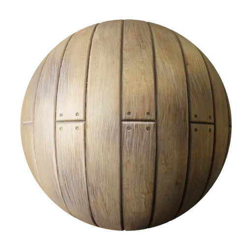 Wood Floor Worn Pale Maple