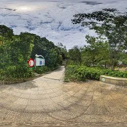 Daytime rest area trail