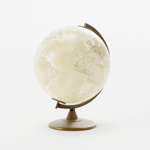 BlenderKit Download the Vintage world globe model