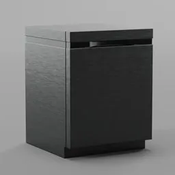Realistic 3D rendered model of a modern dishwasher optimized for Blender, showcasing detailed textures and design.