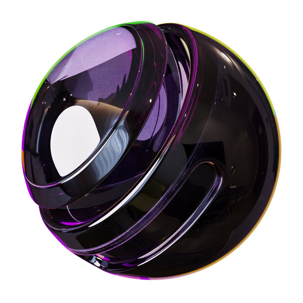 Rainbow Blend Glass FREE glass materials BlenderKit — free download