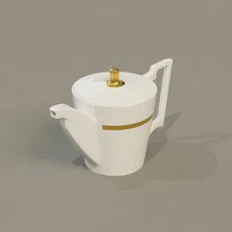 Tea pot white
