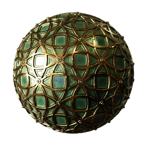 Stylized Metal And Glass