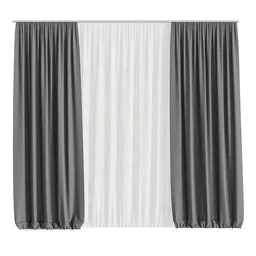 Linen Curtain set 002