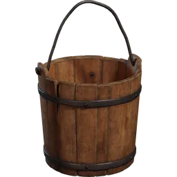 Wooden Bucket 01