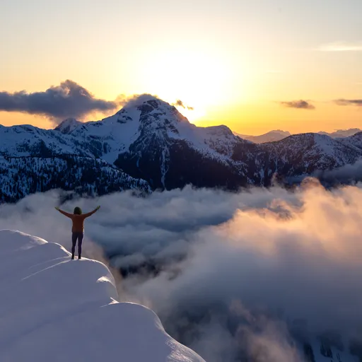 Snow Mountain Landscape Parallax