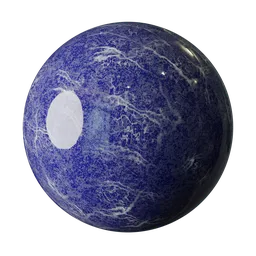 procedural white-blue marble