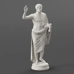 Classical Roman Orator Statue