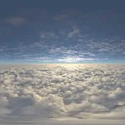 Over the clouds sky