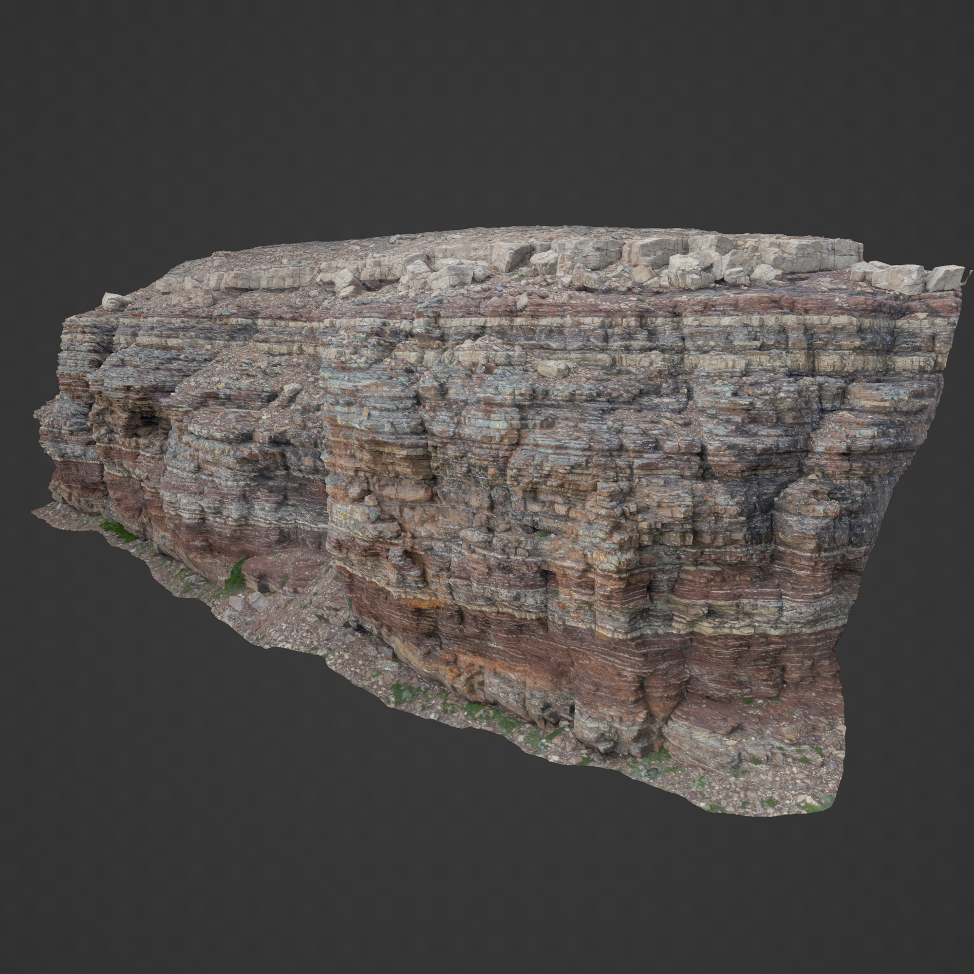 Rocky Strata Mountain Cliff Photoscan | Environment Elements models ...