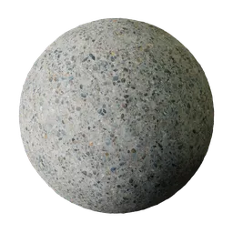 High-resolution 4K PBR concrete texture for realistic rendering in Blender 3D applications.