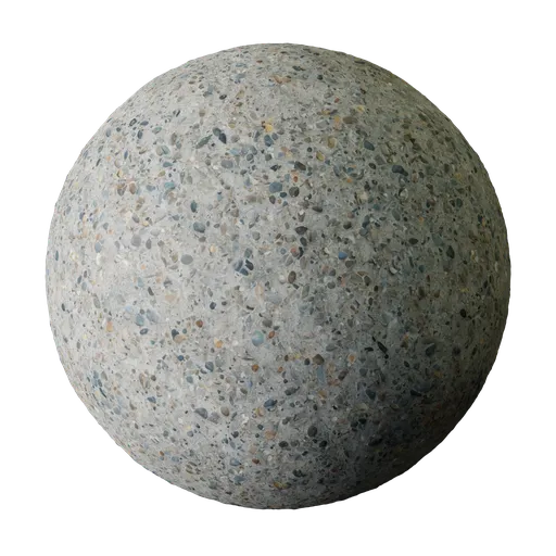 High-resolution 4K PBR concrete texture for realistic rendering in Blender 3D applications.