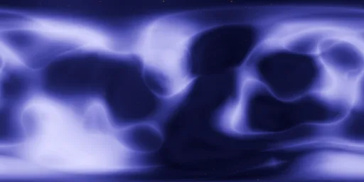 Purple Nebula in Deep Dark Space