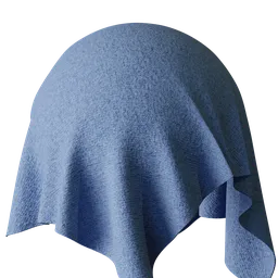 Cornflower Blue Boiled Wool