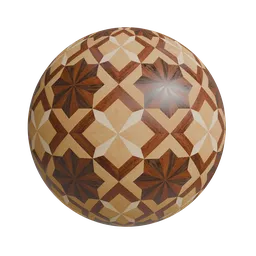 Hardwood floor medallion