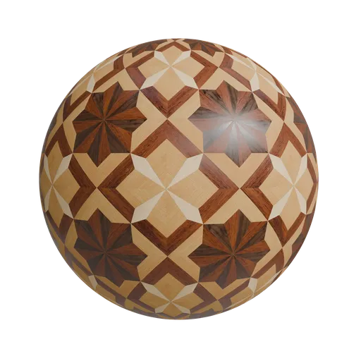 Hardwood floor medallion