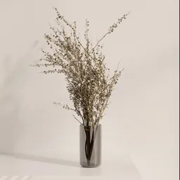 Minimal Dried Branches Glass Vase