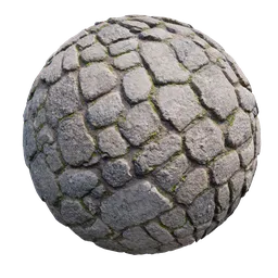 High-resolution 4K Stone Ground PBR material, created in Substance Sampler, suitable for Blender and other 3D apps.