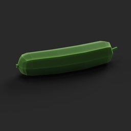 Low Poly Fruit Cocumber