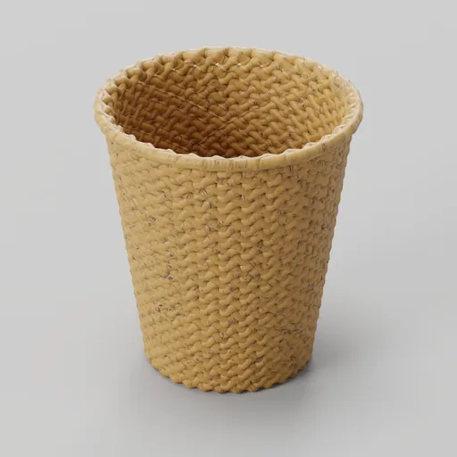 Trash Can Basket dry Bamboo