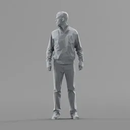 Lowpoly Male Standing