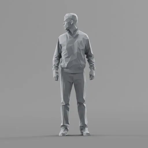 Lowpoly Male Standing