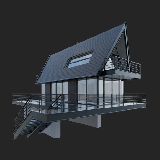 Modern wooden house