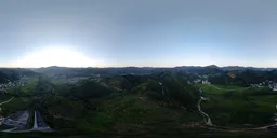 Sunset at high altitude