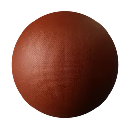 High-quality red PBR plastic material texture for 3D modeling in Blender and other software.