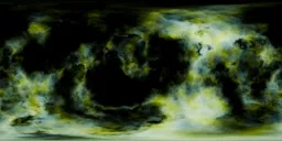 Green Nebula in Space