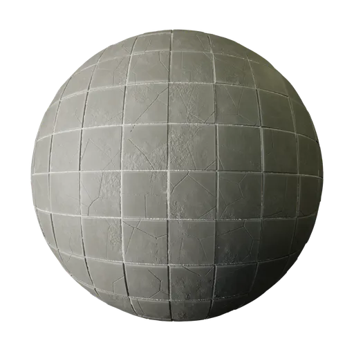 Damaged gray Ceramic Tiles