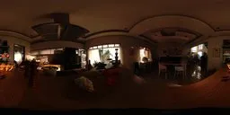 360-degree HDR panorama for lighting 3D scenes, featuring a modern kitchen interior with natural window light.
