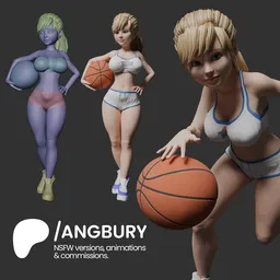 3D Stylized Female Character Lola SFW